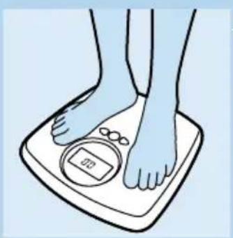 PHILIPS HF390 - Pesagem com medico da percentagem de gordura no modo livre - 5