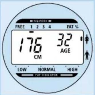 PHILIPS HF390 - Vejning incl.beregning af kroppens fertt-procent i 'freemode' (d.v.s.ulen lagring af personlige data) - 4