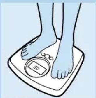 PHILIPS HF390 - Vägning med kroppsfettsprocent genom att använda personlga data frän minnet - 4