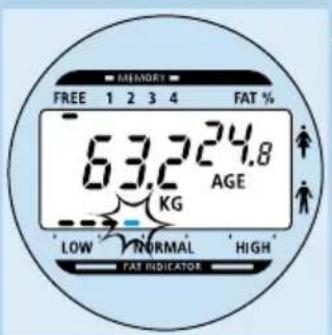 PHILIPS HF390 - Vejning incl.beregning af kroppens fertt-procent i 'freemode' (d.v.s.ulen lagring af personlige data) - 6