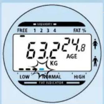 PHILIPS HF390 - Pesaje con percentaje de gratasa corporal en modo libre - 6