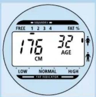 PHILIPS HF390 - Pesagem com medico da percentagem de gordura no modo livre - 4
