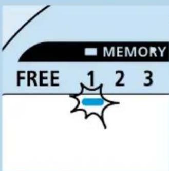 PHILIPS HF390 - Utilização da memória - 1