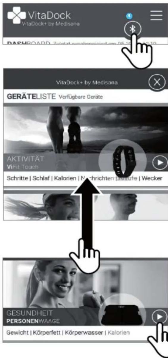 MEDISANA BS 440 Connect - Viktmätning och dataöverführing via Bluetooth till VitaDock+ app - 5