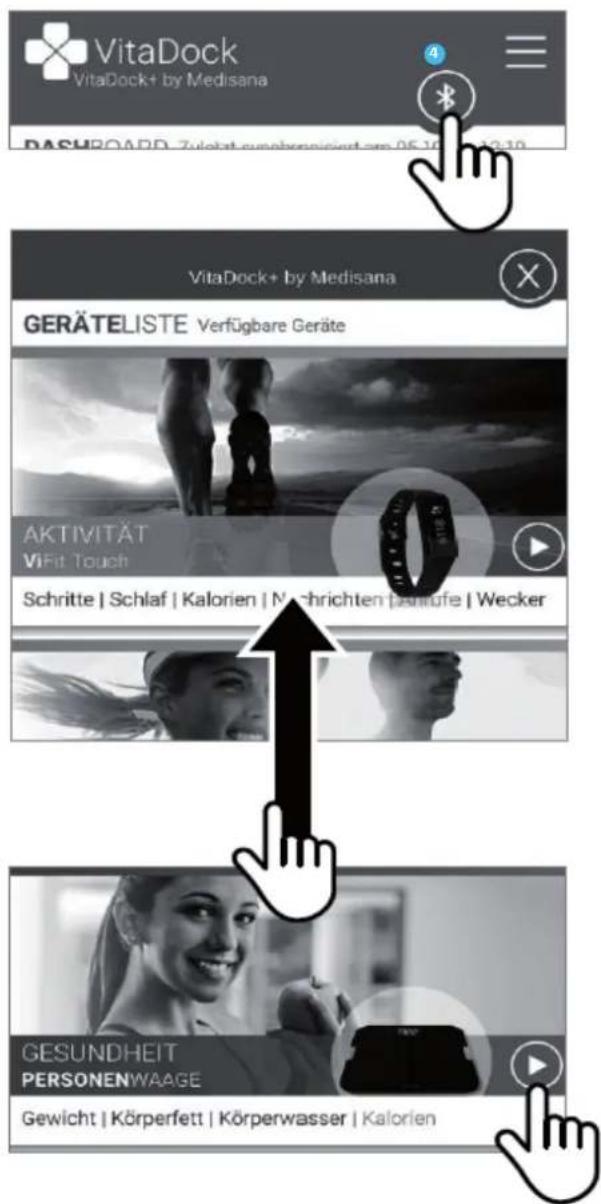 MEDISANA BS 440 Connect - Pesagem e transferência de dados por Bluetooth para a aplicação VitaDock+ - 5