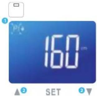 MEDISANA BS 430 Connect - B) Setting the personal data in the scales - 1