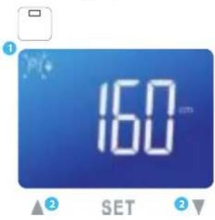 MEDISANA BS 430 Connect - B) Nastavení osobnich udajú na váze - 1