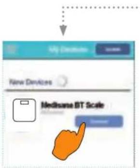 MEDISANA BS 430 Connect - C) Pripojeni váhy ke smartphonu* - 7