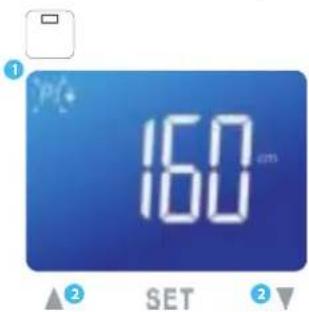 MEDISANA BS 430 Connect - B) Configuración de los datos personales en la balanza - 1