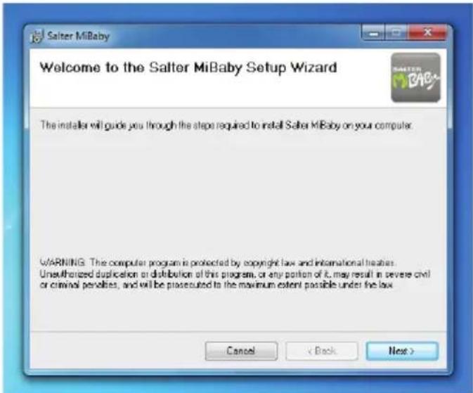 SALTER 9042 WH3R MiBaby - SOFTWARE INSTALLEREN - 1