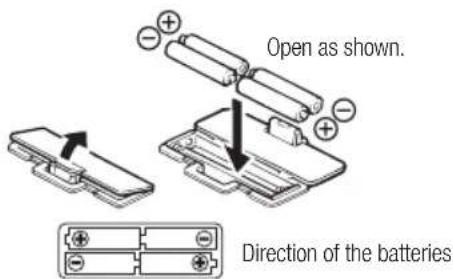 TANITA BC731 - Inserting the Batteries - 1