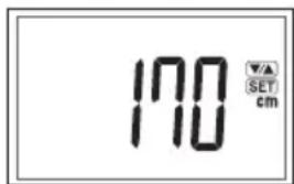 TANITA BC731 - Specificare l'altezza - 1
