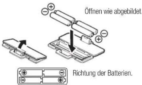 TANITA BC731 - Einlagen der Batterien - 1