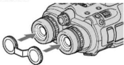 SONY DEV5K - Attaching the finder cap (DEV-5/5K) - 1