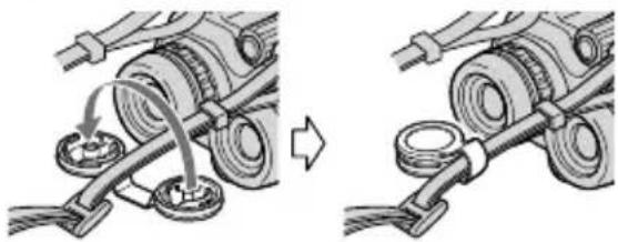 SONY DEV5K - Attaching the finder cap (DEV-5/5K) - 2