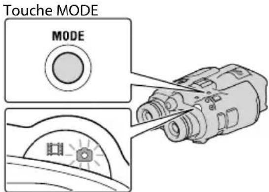 SONY DEV5K - Appuyez sur mode pour allumer le témoin (photo). - 1
