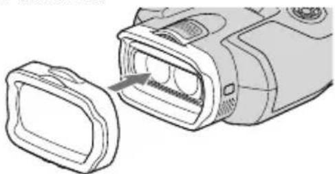 SONY DEV5K - Attaching the lens cover (DEV-5/5K) - 1