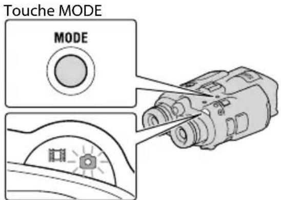 SONY DEV5K - Appuyez sur mode pour allumer le témoin (photo). - 1
