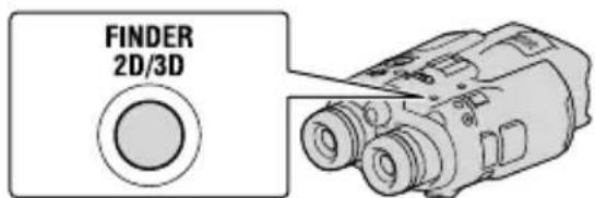 SONY DEV5K - Pour changer l'affichage du viseur entre 2D et 3D - 1