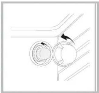 INDESIT FIMB 51K.A IX - Replacing the light bulb - 1