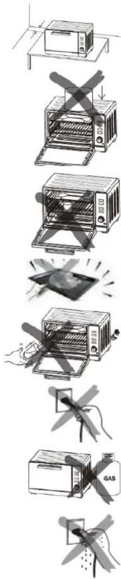 BRANDT FC405MHB - a) Installing your oven in complete safety - 1