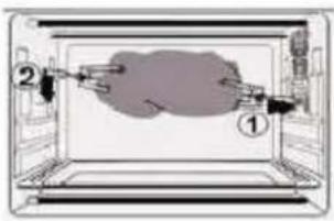 BRANDT FC405MB - Rotisserie function - 3