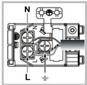 INDESIT IFG 63 K.A (WH) S - Fitting the power supply cable - 2