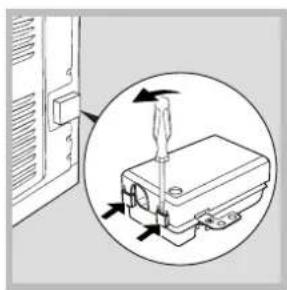 INDESIT IFG 63 K.A (WH) S - Fitting the power supply cable - 1