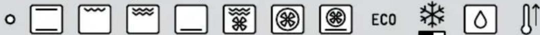 TEKA HSB 630 P - Function selector symbols - 3