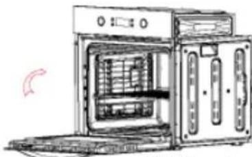 CATA LC 8110 PYR - Hinweis: Der Garraum und das Backblech sind emailiert; gehen Sie beim Ein- und Ausbau vorsichtig vor, um Beschädigungen an der Beschichtung zu vermeiden. - 7