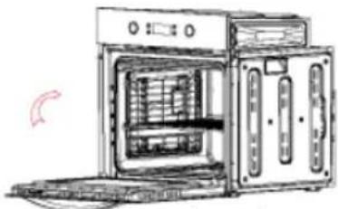 CATA LC 8110 PYR - Per estrarre gli accessori alla cavity del forno, seguire le istruzioni indicate di seguito: - 7