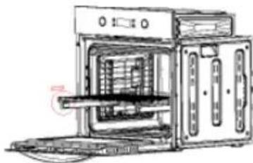 CATA LC 8110 PYR - Per estrarre gli accessori alla cavity del forno, seguire le istruzioni indicate di seguito: - 6