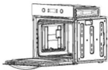 CATA LC 8110 PYR - 请根据以下说明取出烤箱内腔配件： - 4