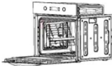 CATA LC 8110 PYR - Per estrarre gli accessori alla cavity del forno, seguire le istruzioni indicate di seguito: - 3