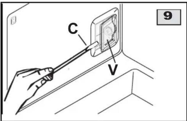 Ardo HEL085TX - REEMPLACEMENT DE LA LAMPE DU FOUR (fi g. 9) - 2