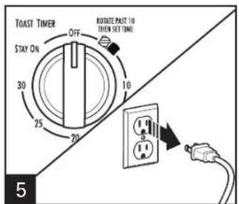 HAMILTON BEACH Easy Reach 31126 - WARNING Fire Hazard. - 5