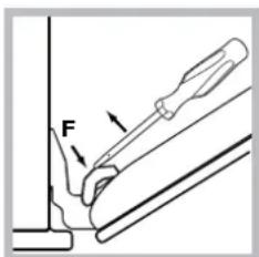 HOTPOINT FKQ 898E C.20 HA - Cleaning the oven door - 2