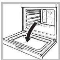 HOTPOINT FK 89E C XHA S - Cleaning the oven door - 1