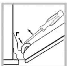 HOTPOINT FK 89E C XHA S - Nettoyage de la porte - 3