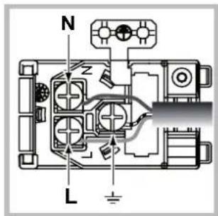 HOTPOINT FK 898E C.20 XHA - Fitting the power supply cable - 2