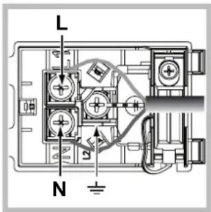 HOTPOINT FK 1039E .20 XHA S - Montaje del cable de alimentacion electrica - 2