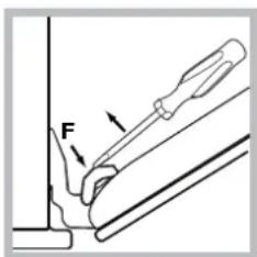 HOTPOINT FK 1039E .20 XHA S - ! The door of LED INSIDE models cannot be removed. - 2