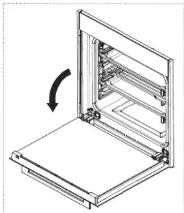 FRANKE FS 982 M - Removing the oven door - 1