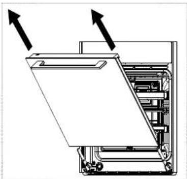 FRANKE FS 913 P - Removing the oven door - 4