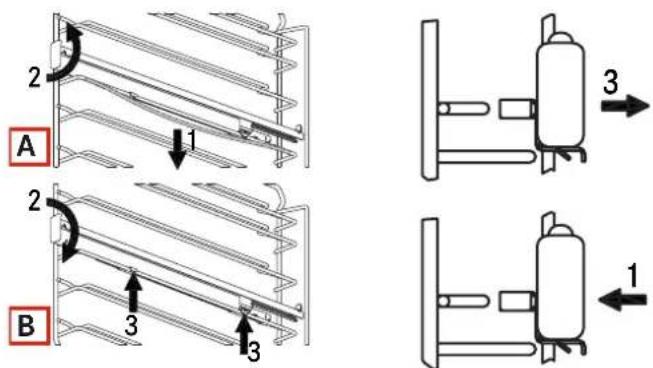 FRANKE FS 913 P - Remove the telescopic guides - 1