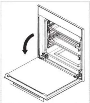FRANKE FS 913 M - Rimozione della porta del forno - 1