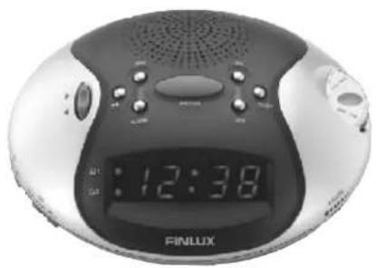 Finlux CR10 - MW/FM KLOKRADIO MET DUBBEL ALARM - 1