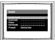 Finlux CTW2827T DVD - MENU VOOR DE BEELDINSTELLING - 1