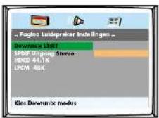 Finlux CTW2827T DVD - PAGINA AUDIO INSTELLINGEN : - 1