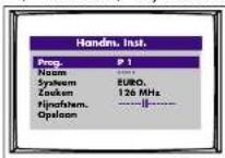 Finlux CTF1504T DVX - MANUEEL PROGRAMMEREN (groene toets) - 1